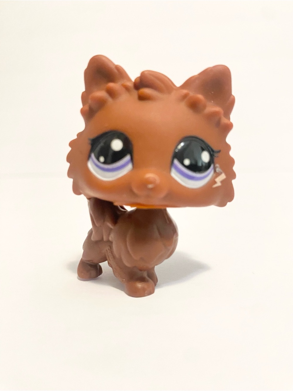 Littlest Pet Shop Authentic LPS G7 #70 Brown Pomeranian Dog